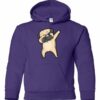 BULLDOG DABBING  - Youth Hooded Sweatshirt (Unisex)