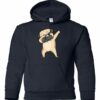 BULLDOG DABBING  - Youth Hooded Sweatshirt (Unisex)