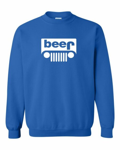 BEER  - Adult Crew Neck Sweatshirt (Unisex)