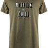 NETFLIX AND CHILL  - UCXX Adult Long T-Shirt