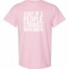 4 OUT OF 3 PEOPLE STRUGGLE WITH MATH  - Adult Round-neck T-shirt