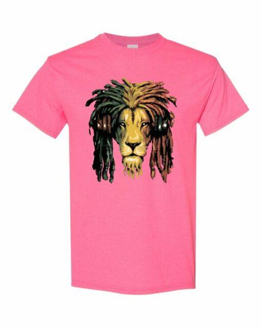 RASTA LION  - T-shirt Col Rond Pour Adultes