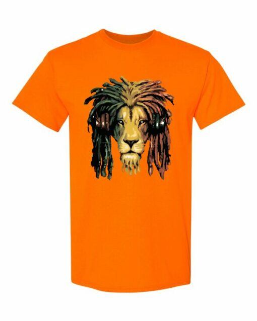 RASTA LION  - T-shirt Col Rond Pour Adultes
