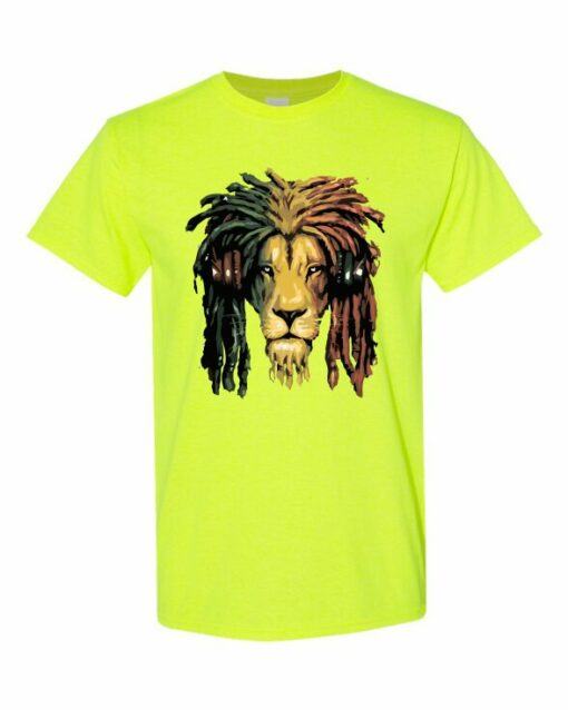 RASTA LION  - T-shirt Col Rond Pour Adultes