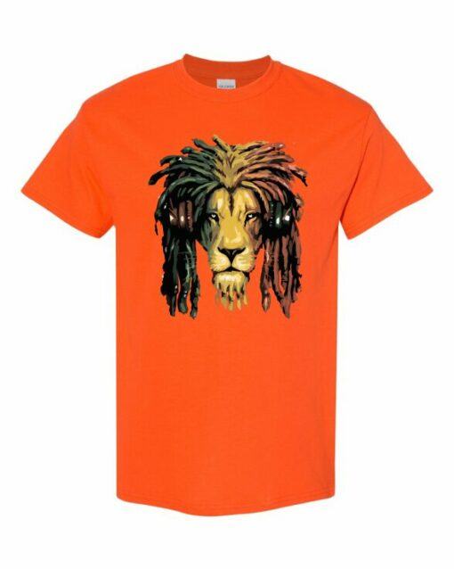 RASTA LION  - T-shirt Col Rond Pour Adultes