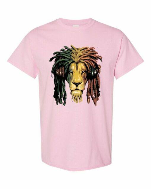 RASTA LION  - T-shirt Col Rond Pour Adultes