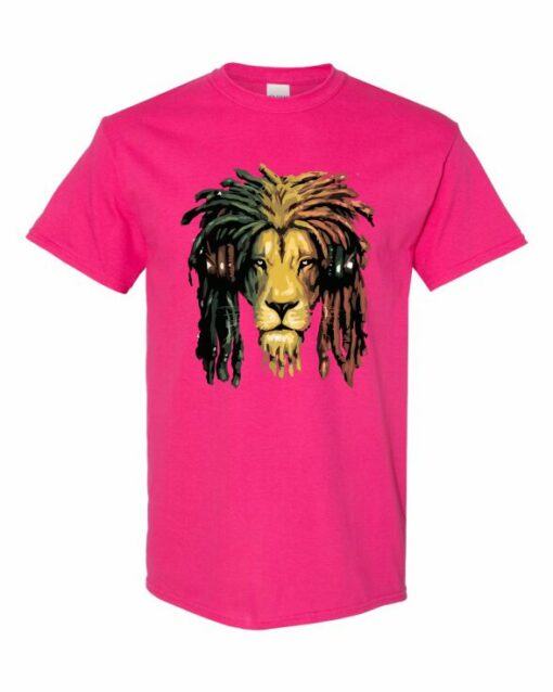 RASTA LION  - T-shirt Col Rond Pour Adultes