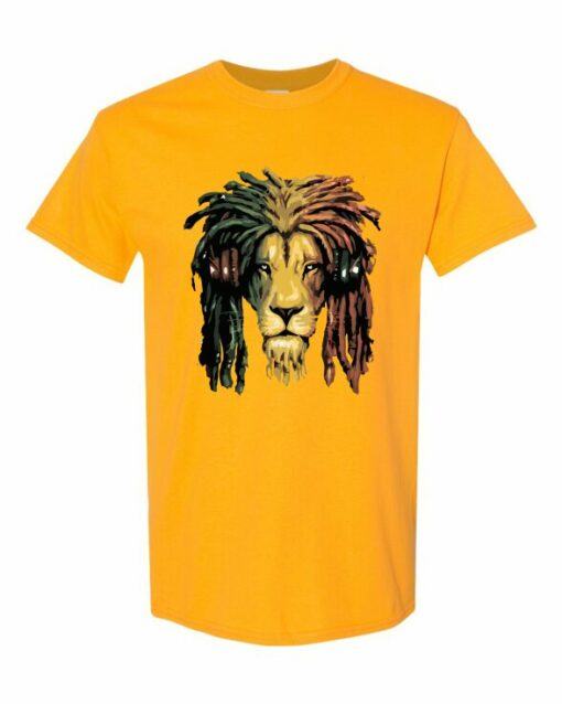 RASTA LION  - T-shirt Col Rond Pour Adultes