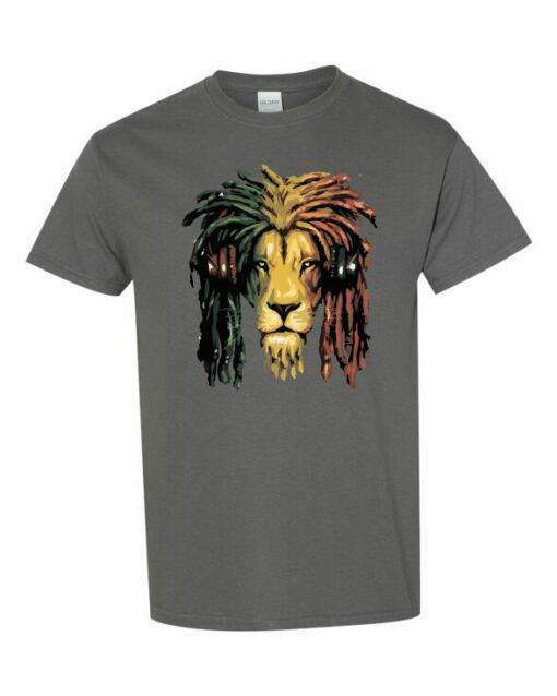 RASTA LION  - T-shirt Col Rond Pour Adultes