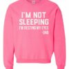 IM NOT SLEEPING IM RESTING MY EYES  - Adult Crew Neck Sweatshirt (Unisex)
