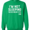 IM NOT SLEEPING IM RESTING MY EYES  - Adult Crew Neck Sweatshirt (Unisex)