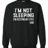 IM NOT SLEEPING IM RESTING MY EYES  - Adult Crew Neck Sweatshirt (Unisex)
