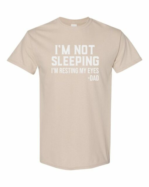 IM NOT SLEEPING IM RESTING MY EYES - Adult Round-neck T-shirt