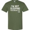 IM NOT SLEEPING IM RESTING MY EYES - Adult Round-neck T-shirt