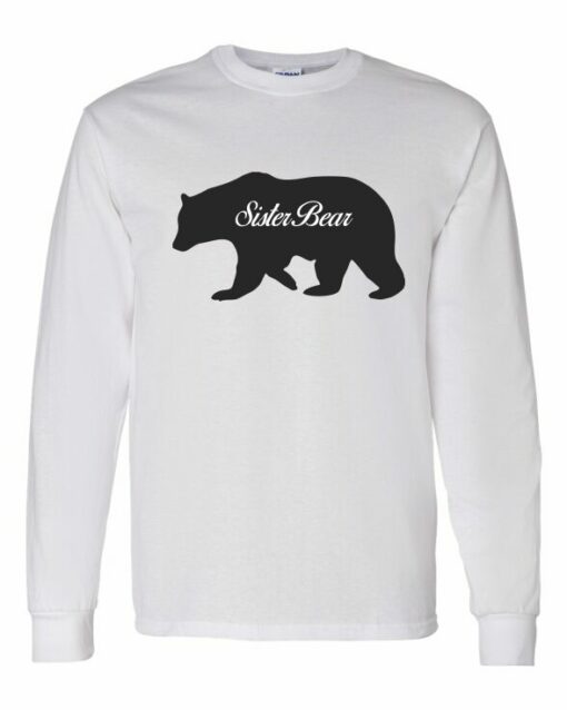 SISTER BEAR - Adult Long Sleeve Round-neck T-shirt