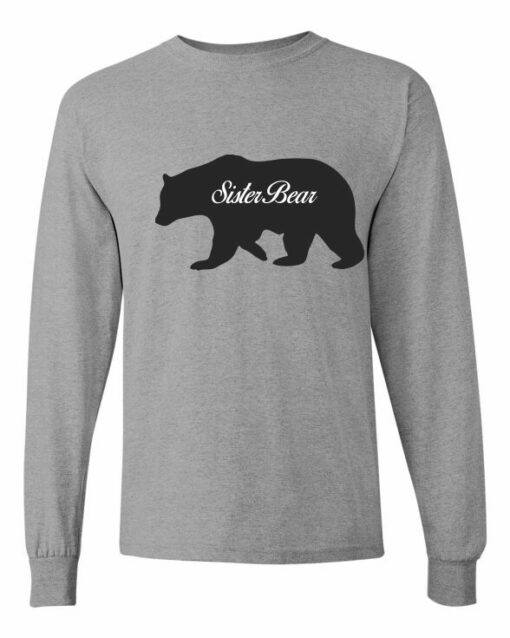 SISTER BEAR - Adult Long Sleeve Round-neck T-shirt