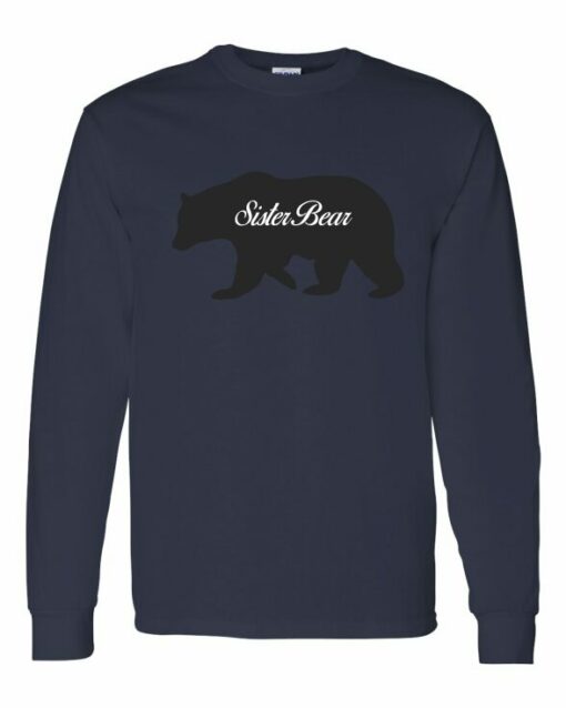 SISTER BEAR - Adult Long Sleeve Round-neck T-shirt