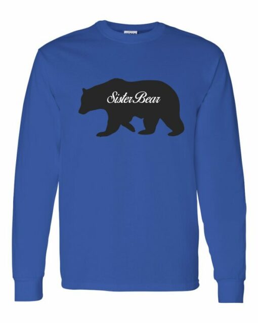 SISTER BEAR - Adult Long Sleeve Round-neck T-shirt