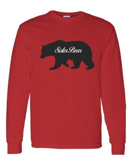 SISTER BEAR - Adult Long Sleeve Round-neck T-shirt