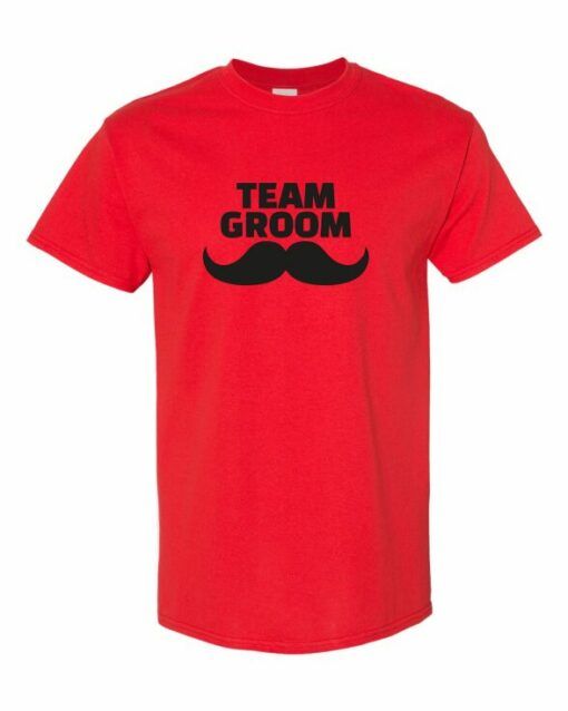 TEAM GROOM  - Adult Round-neck T-shirt