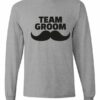 TEAM GROOM - Adult Long Sleeve Round-neck T-shirt