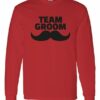 TEAM GROOM - Adult Long Sleeve Round-neck T-shirt