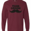 TEAM GROOM - Adult Long Sleeve Round-neck T-shirt