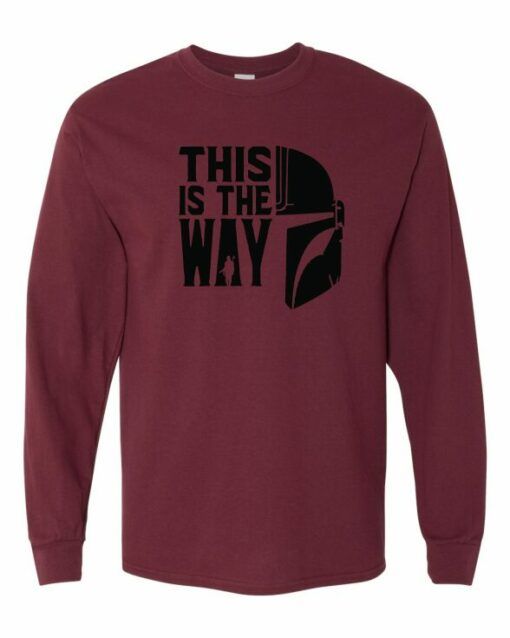 THIS IS THE WAY - Adult Long Sleeve Round-neck T-shirt