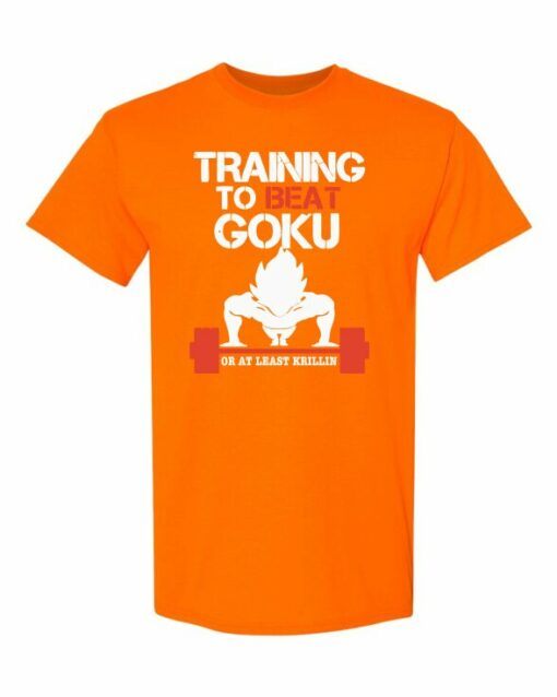 TRAINING TO BEAT GOKU  - T-shirt Col Rond Pour Adultes