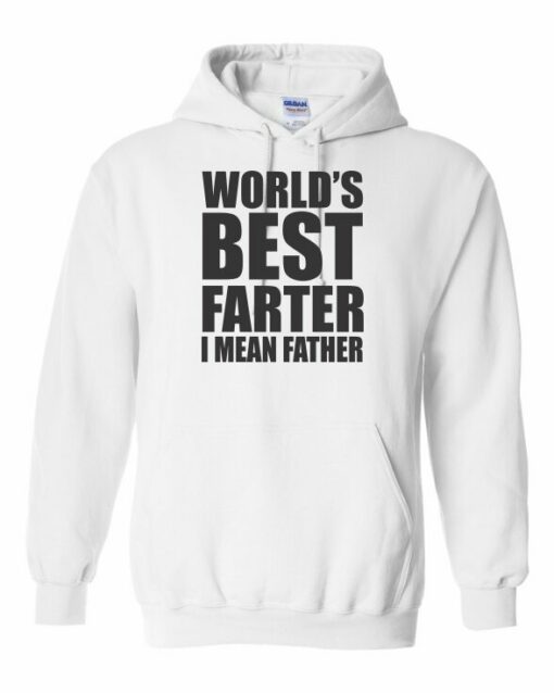 WORLD BEST FARTER I MEAN FATHER  - Cotton Ouaté Kangourou (Unisexe) Pour Adulte