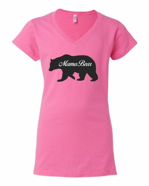 MAMA BEAR - Women's V-neck T-shirt