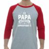 CE PAPA GENIAL APPARTIENT A  - Adult Baseball Tee 3/4 Sleeve