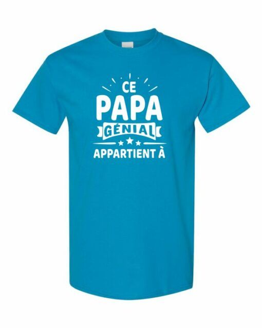 CE PAPA GENIAL APPARTIENT A  - T-shirt Col Rond Pour Adultes