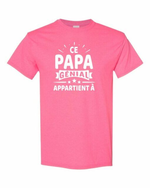 CE PAPA GENIAL APPARTIENT A  - T-shirt Col Rond Pour Adultes