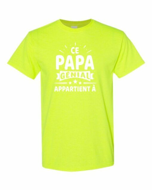 CE PAPA GENIAL APPARTIENT A  - T-shirt Col Rond Pour Adultes
