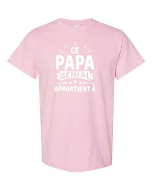 CE PAPA GENIAL APPARTIENT A  - T-shirt Col Rond Pour Adultes