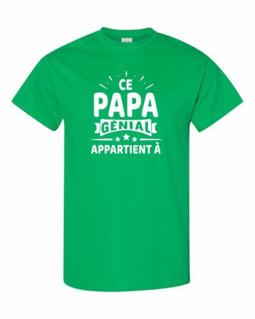 CE PAPA GENIAL APPARTIENT A  - T-shirt Col Rond Pour Adultes