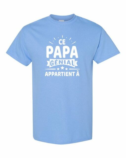 CE PAPA GENIAL APPARTIENT A  - T-shirt Col Rond Pour Adultes