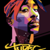 TUPAC ART - UCXX Adult Long T-Shirt
